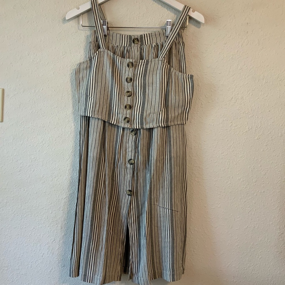 American Eagle striped two piece skirt set size S